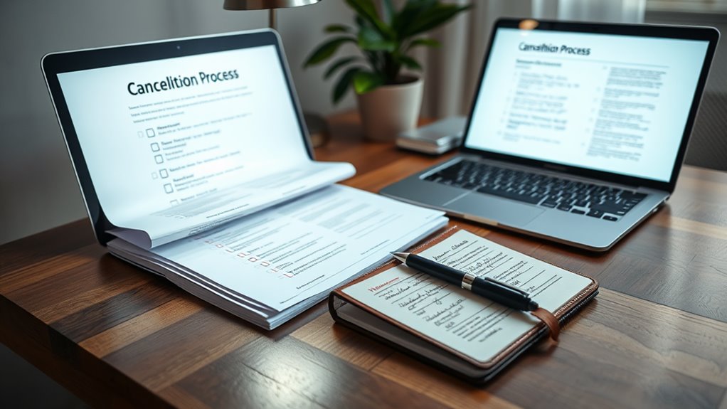 cancellation process record keeping